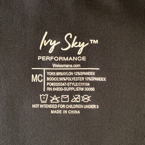 Ivy Sky Printed Mesh Hoodie in Black, Size M (10/12) - Picture 9 of 9